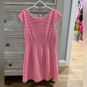Lilly Pulitzer Pink & White Striped Dress- size Large.